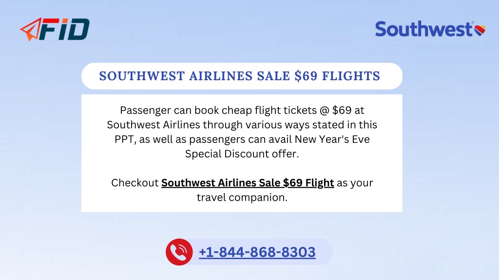 PPT - Southwest Airlines Sale $69 Flights PowerPoint Presentation, free ...