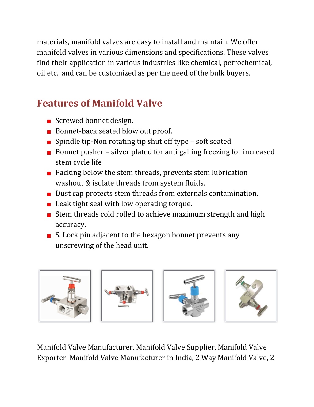 PPT Manifolds Valves Payal PowerPoint Presentation Free Download ID