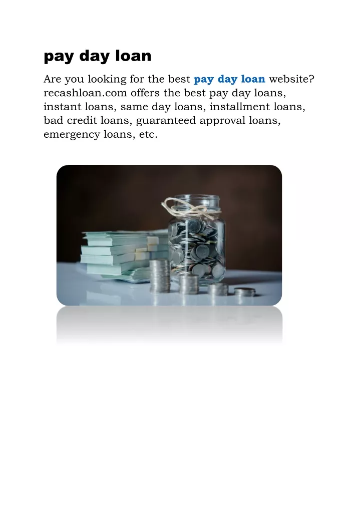 PPT pay day loan PowerPoint Presentation, free download ID11855129