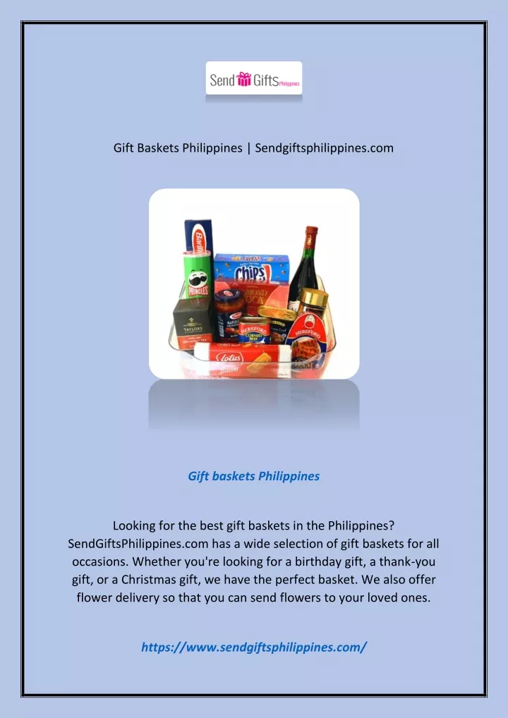PPT Gift Baskets Philippines PowerPoint