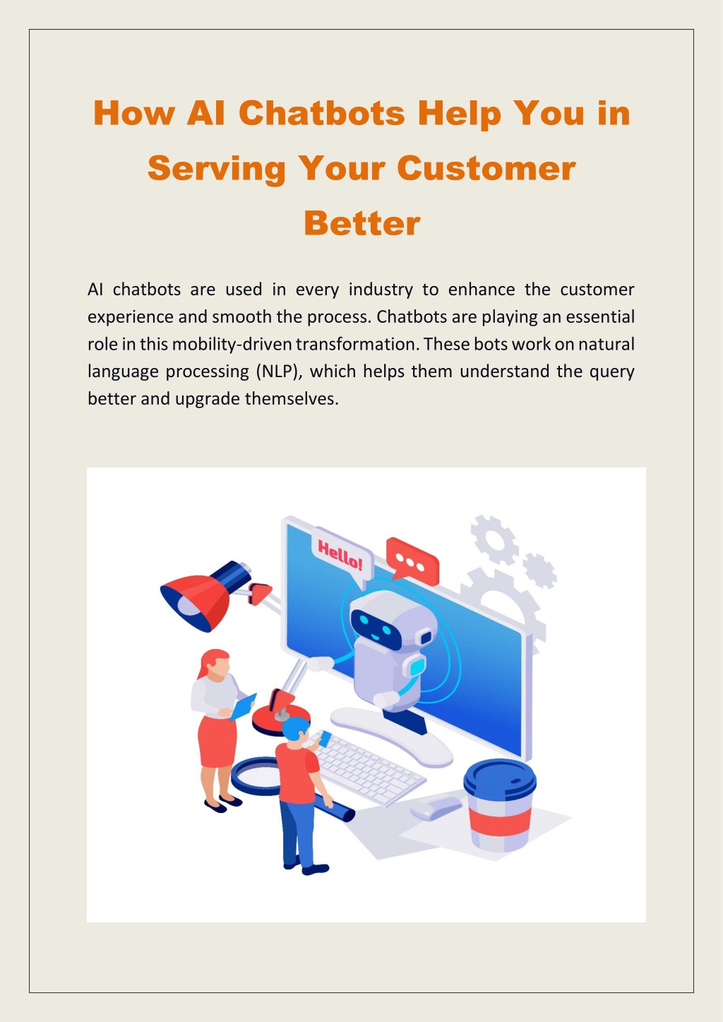 PPT - How AI Chatbots Help You in Serving Your Customer Better ...