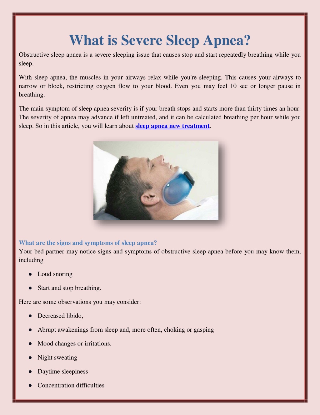 PPT - What Is Severe Sleep Apnea? PowerPoint Presentation, Free ...