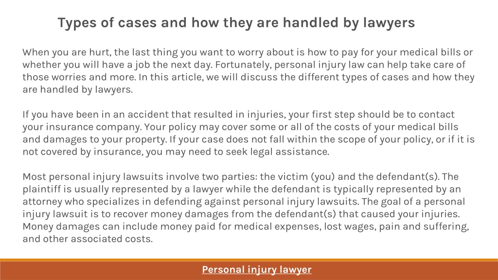 PPT - What Do You Understand By Personal Injury Law And How They Can ...