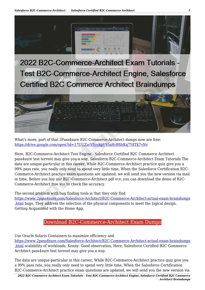 B2C-Commerce-Architect Prüfungsinformationen