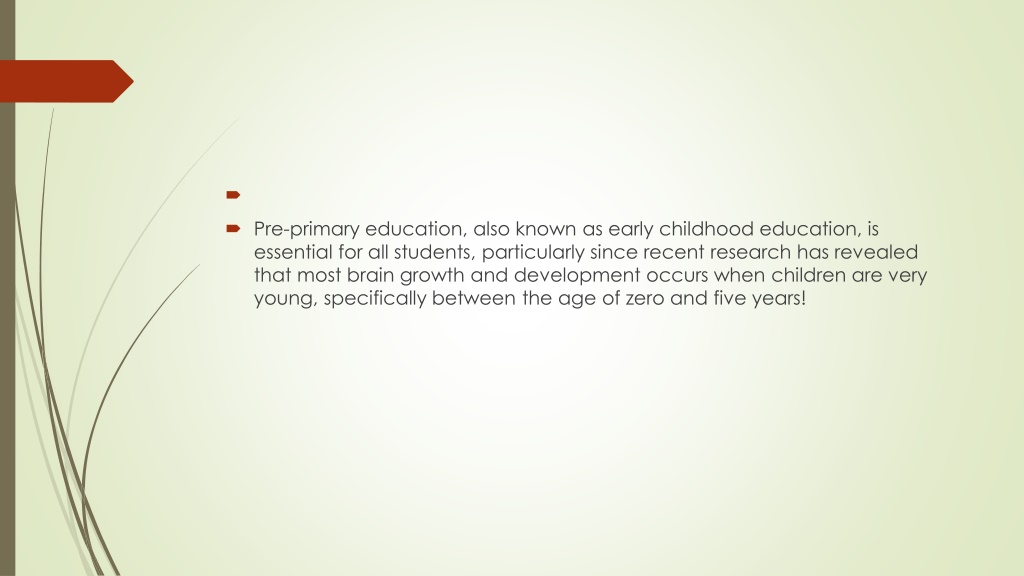 PPT Why Is Pre primary Education Important PowerPoint Presentation 