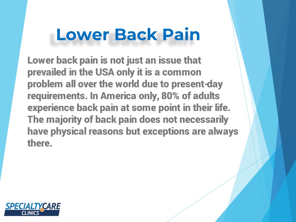 PPT - Common Causes Of Lower Back Pain PowerPoint Presentation, free ...