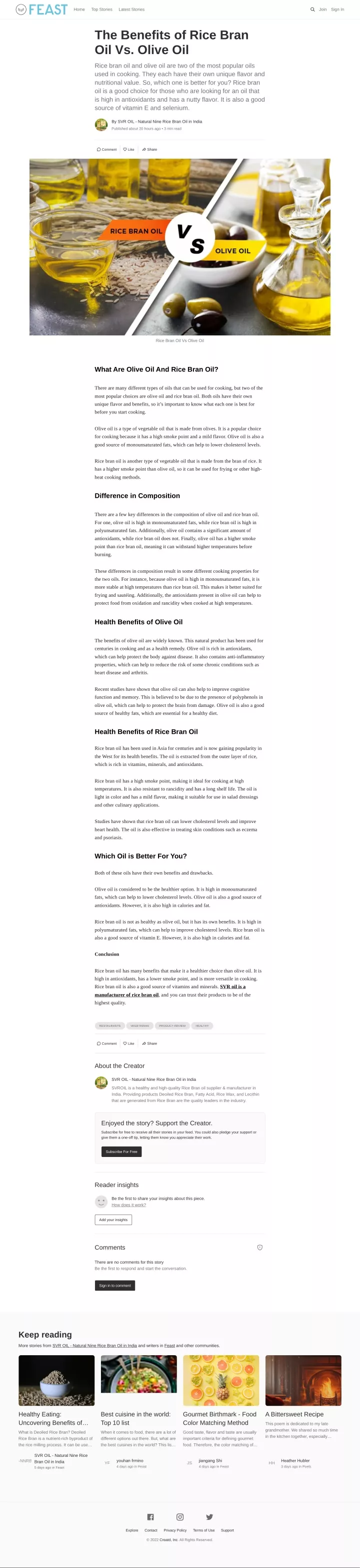 PPT The Benefits of Rice Bran Oil Vs. Olive Oil PowerPoint