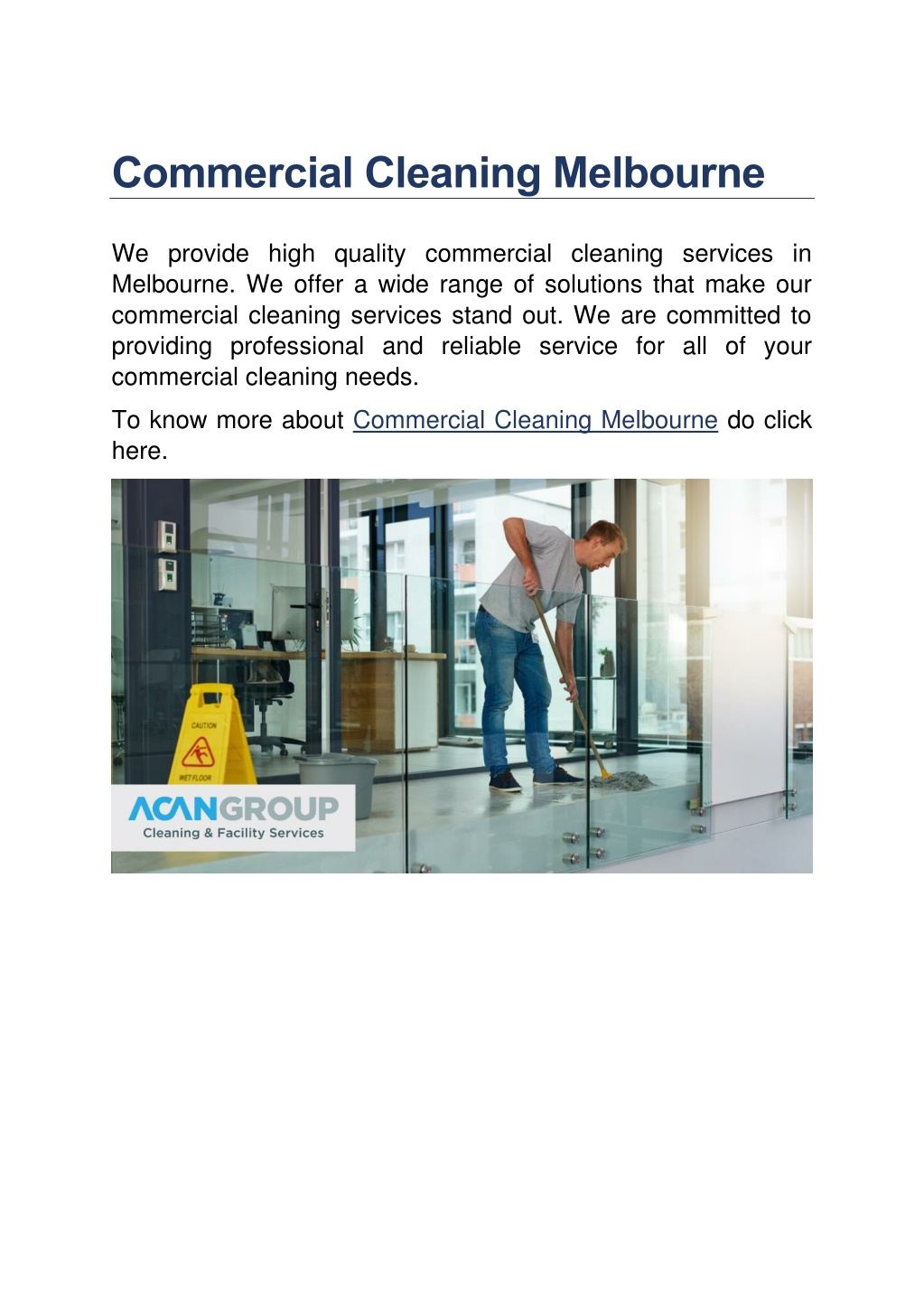 PPT Commercial Cleaning Melbourne PowerPoint Presentation, free