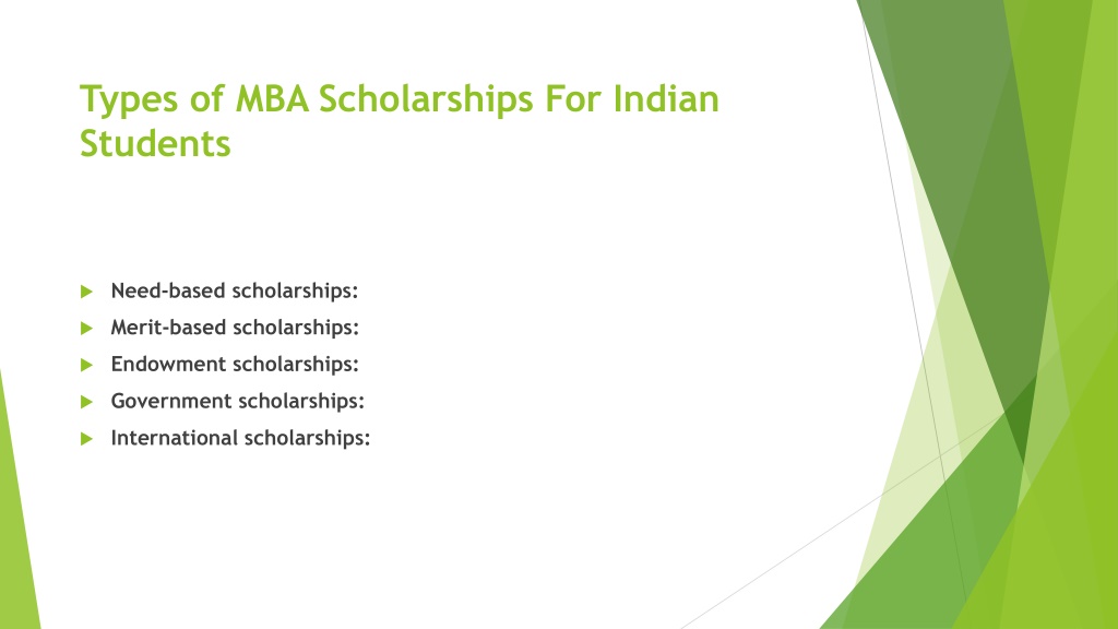 PPT - Best MBA Scholarship For Indian Students In 2023 PowerPoint ...