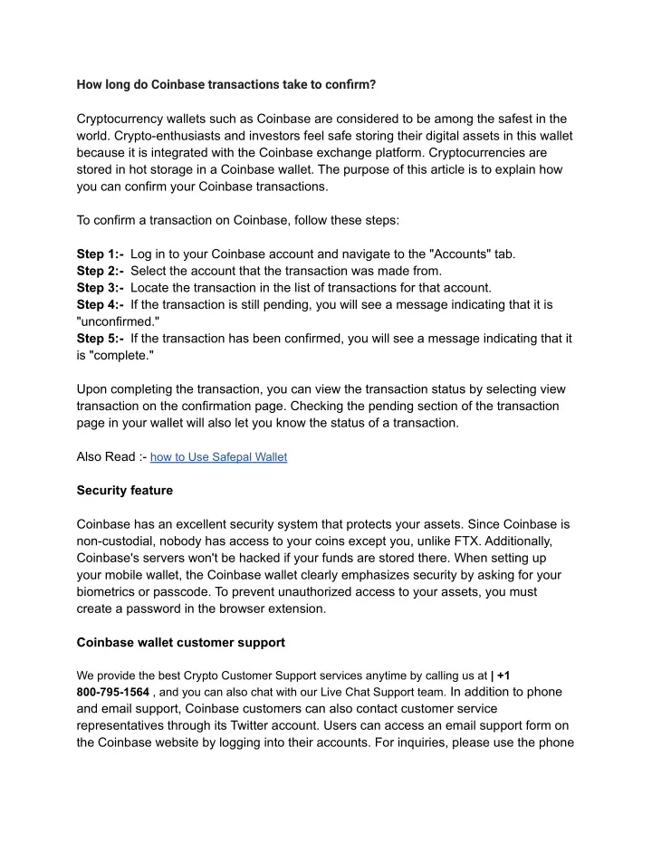 PPT - How long do Coinbase transactions take to confirm PowerPoint