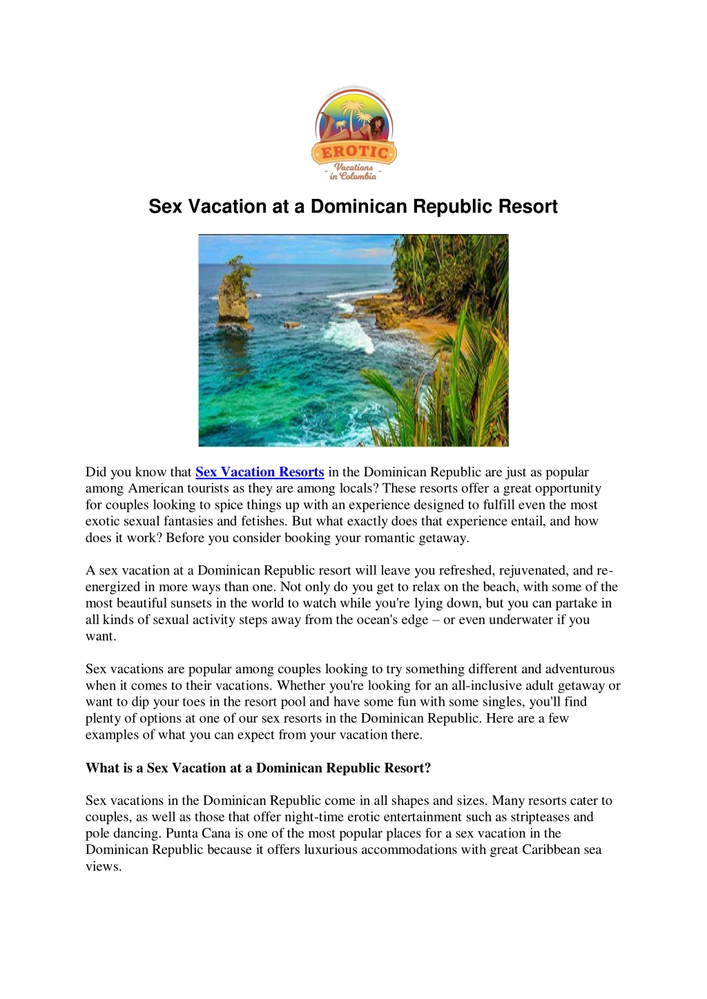 Ppt Sex Vacation At A Dominican Republic Resort Powerpoint Presentation Id 11862653