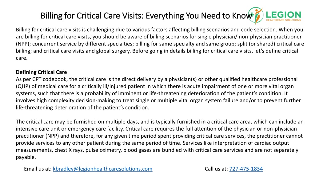 PPT Billing for Critical Care Visits Everything You Need to Know