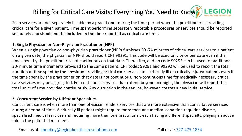 PPT Billing for Critical Care Visits Everything You Need to Know