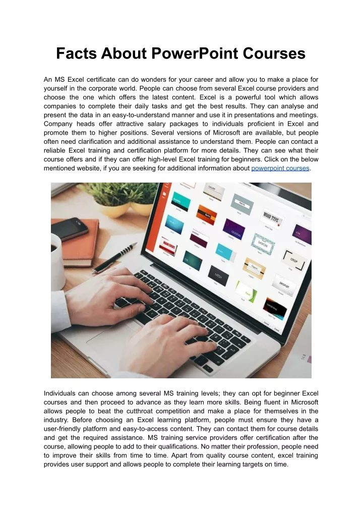 PPT Facts About PowerPoint Courses PowerPoint Presentation Free 