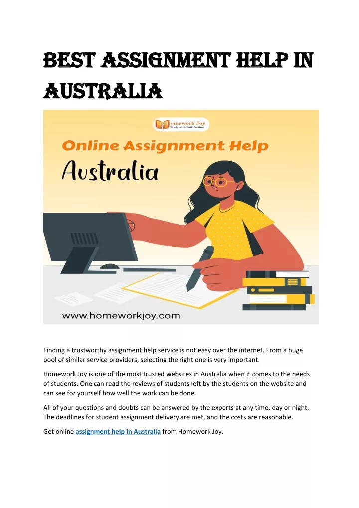 best assignment help in australia