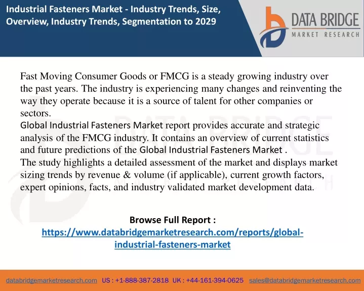 PPT - Industrial Fasteners Market report PowerPoint Presentation, free ...