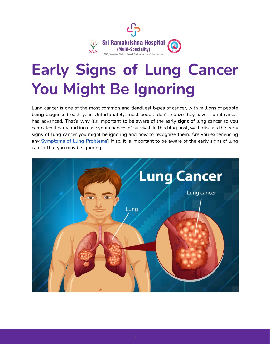 PPT - Early Signs of Lung Cancer You Might Be Ignoring PowerPoint ...