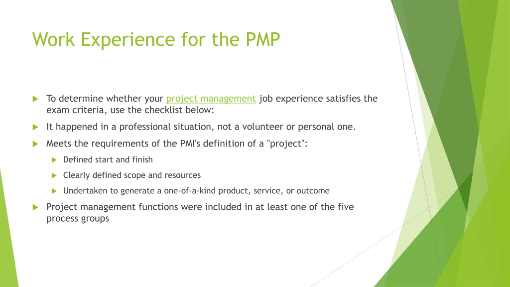 PPT - PMP Experience - Examples of PMP Application Process PowerPoint ...