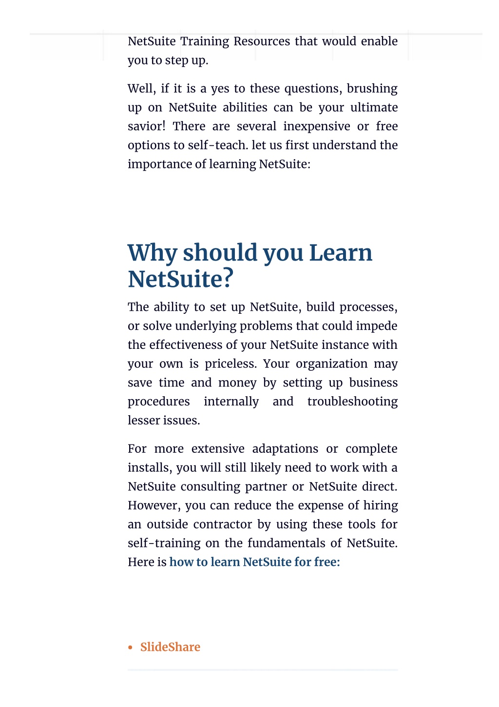 Ppt Learn Netsuite Top Netsuite Training Resources For Self Teaching