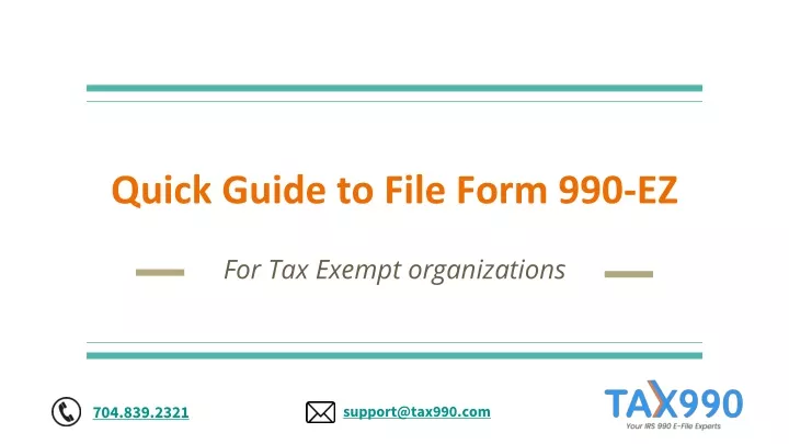 PPT - Form 990-EZ PowerPoint Presentation, free download - ID:11866397