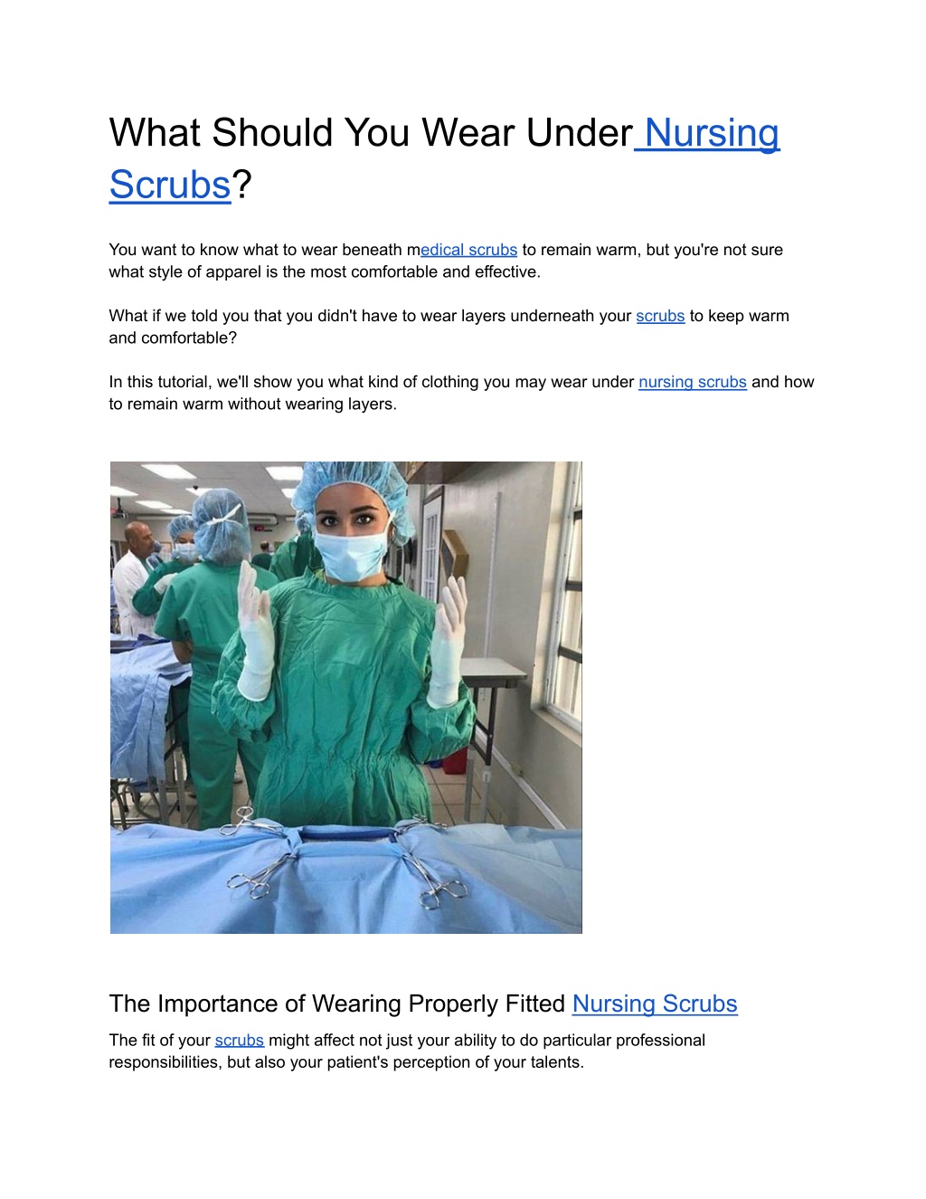 PPT - What Should You Wear Under Nursing Scrubs PowerPoint Presentation ...