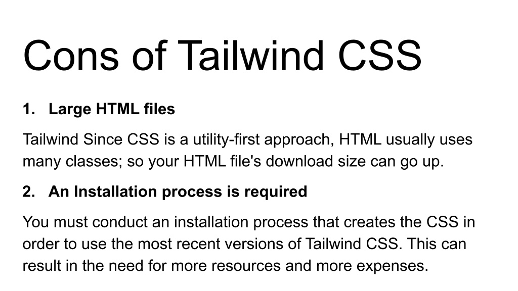 PPT - Pros And Cons Of Tailwind CSS PowerPoint Presentation, Free ...