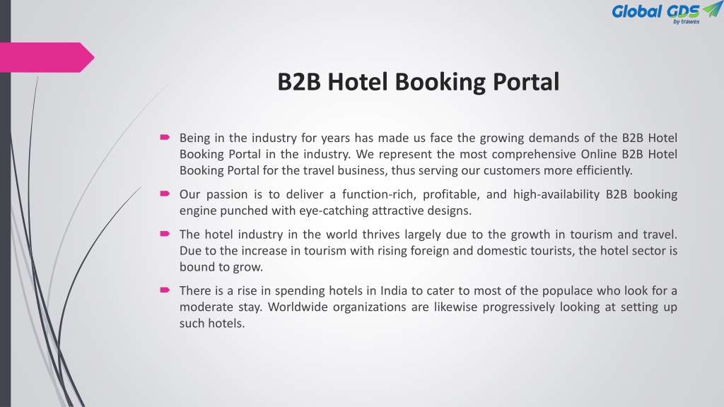 PPT - B2B Hotel Booking Portal PowerPoint Presentation, Free Download ...