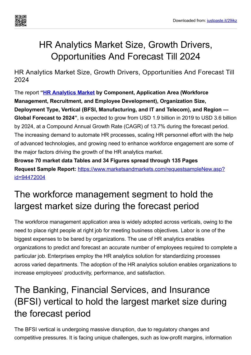 PPT - HR Analytics Market Size, Growth Drivers, Opportunities And ...