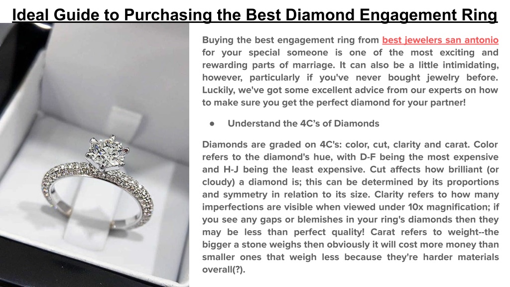 PPT - Perfect Guide to Buying the Best Diamond Engagement Ring ...