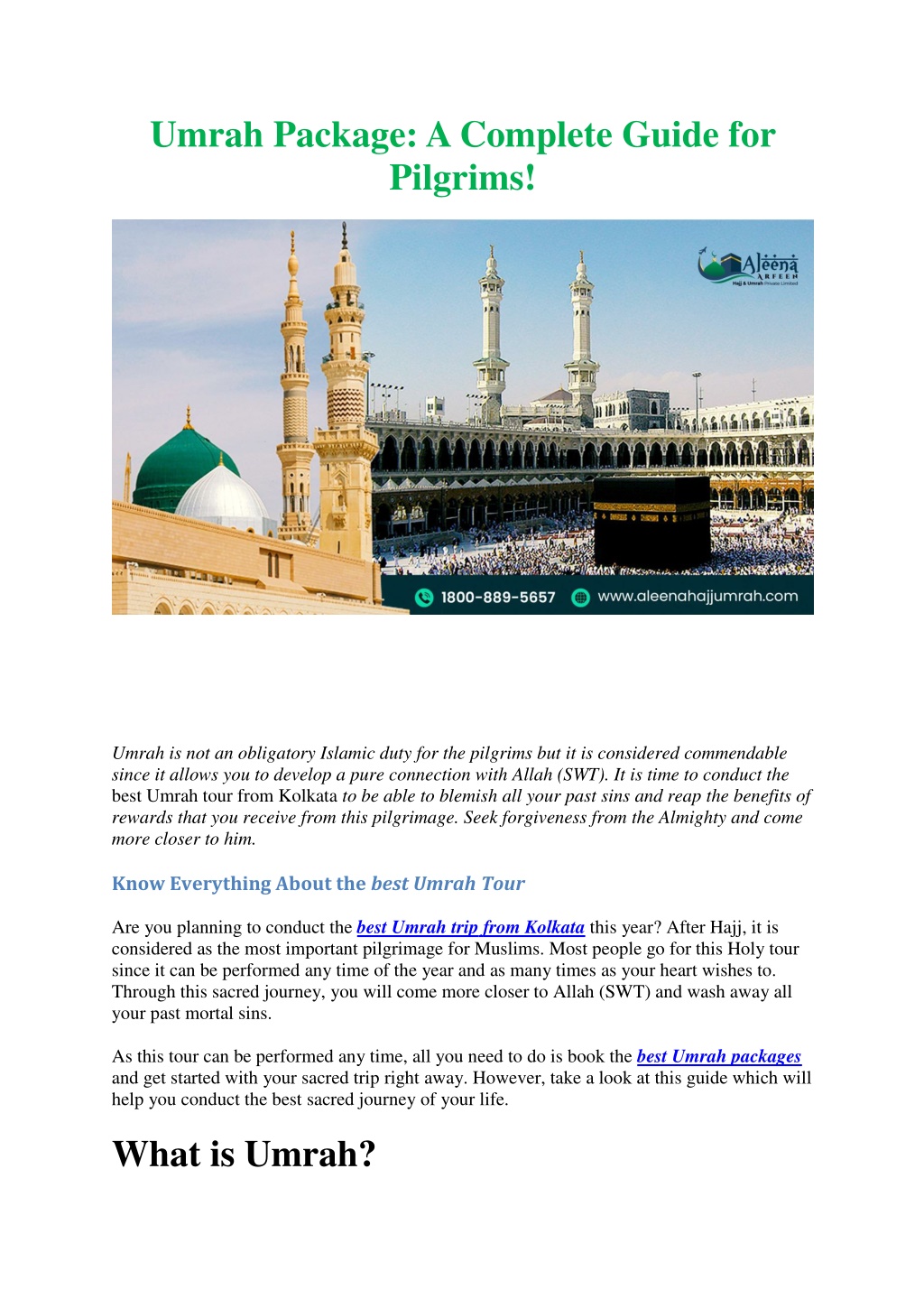 PPT - Umrah Package A Complete Guide For Pilgrims! PowerPoint ...