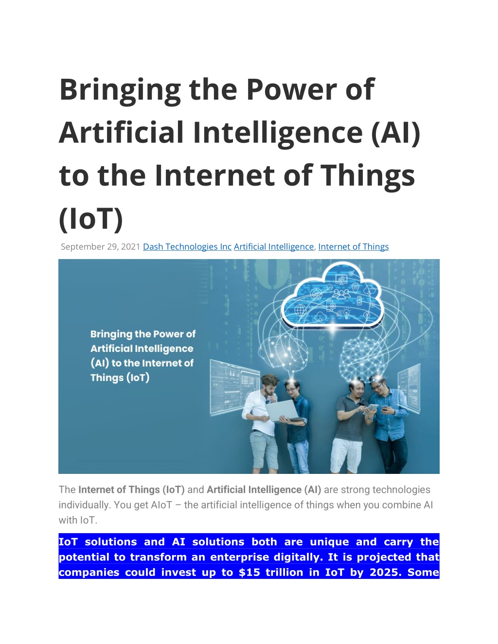 PPT - Bringing The Power Of Artificial Intelligence (AI) To The ...