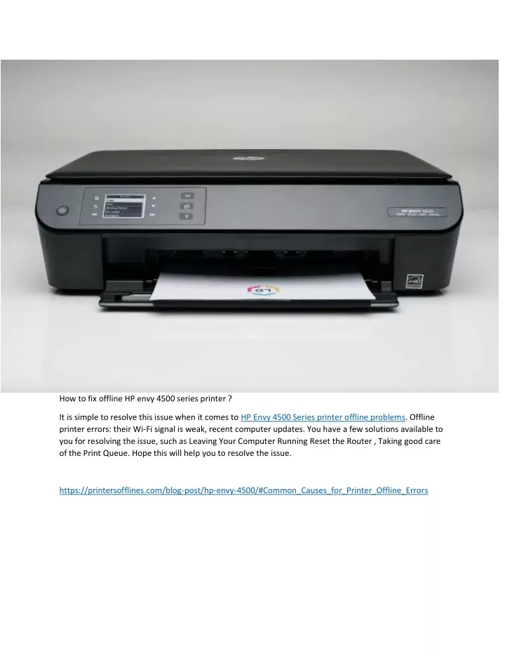 Hp Envy 4500 Series