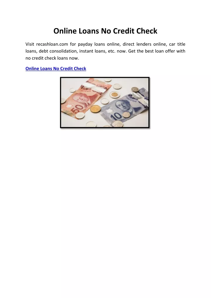 payday loans that accept child tax canada