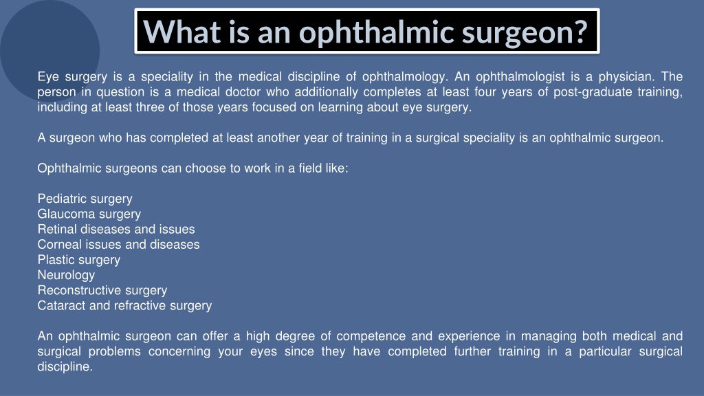 PPT - What Is The Difference Between An Ophthalmologist And An ...