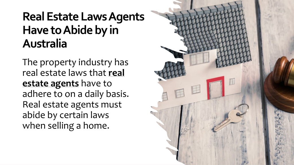 PPT Real Estate Laws Agents Have to Abide by in Australia PowerPoint