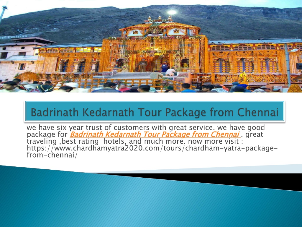 badrinath tour package from chennai