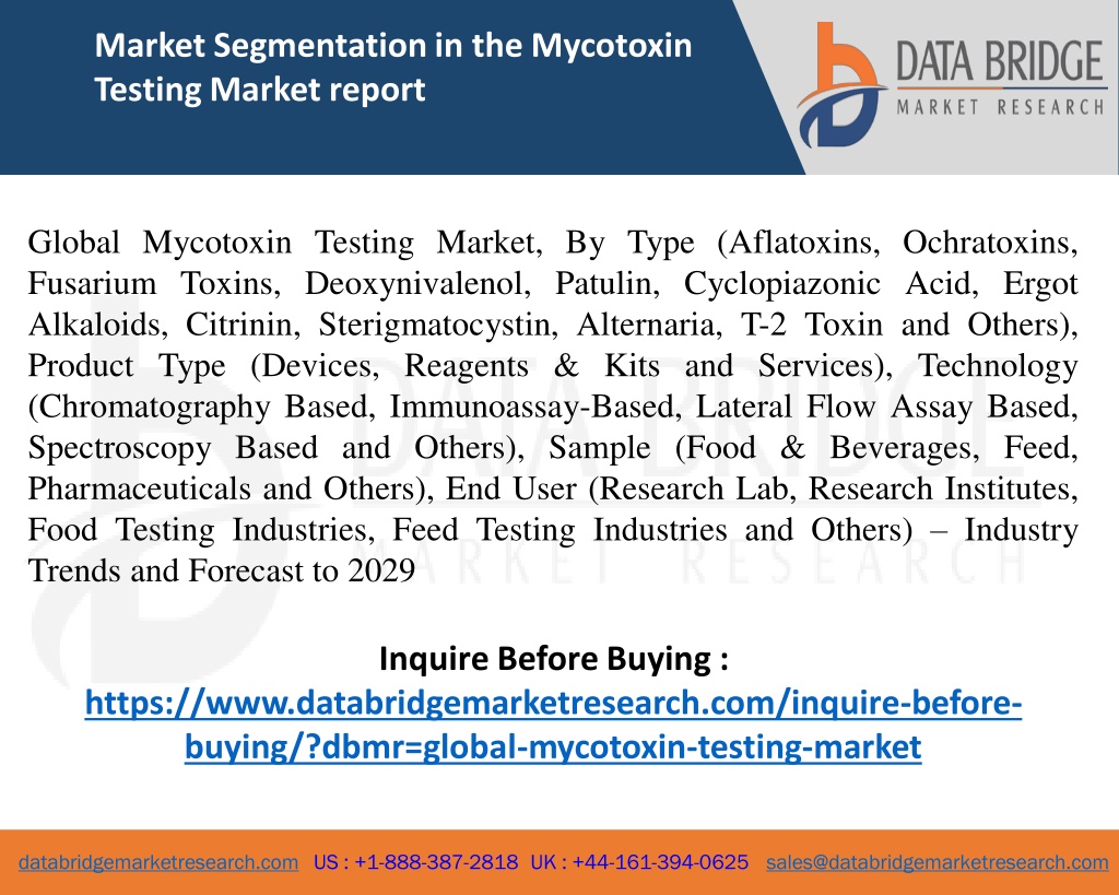 PPT - Global-mycotoxin-testing-market PowerPoint Presentation, Free ...