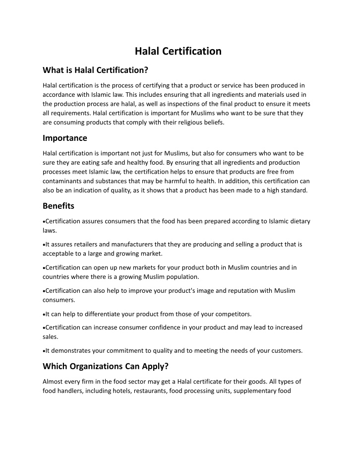 HALAL CERTIFICATION REQUIREMENTS IN INDIA visual data 7