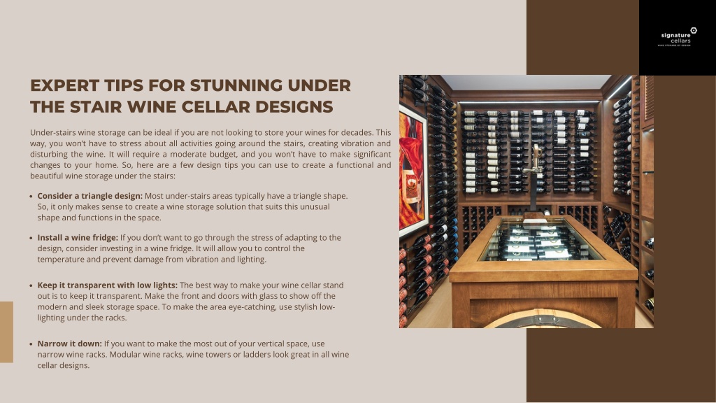 PPT - Expert Tips For Stunning Under The Stair Wine Cellar Designs ...