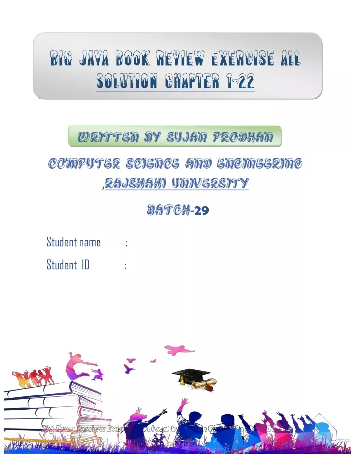 PPT - Big java Review Exercise All solution PowerPoint Presentation ...