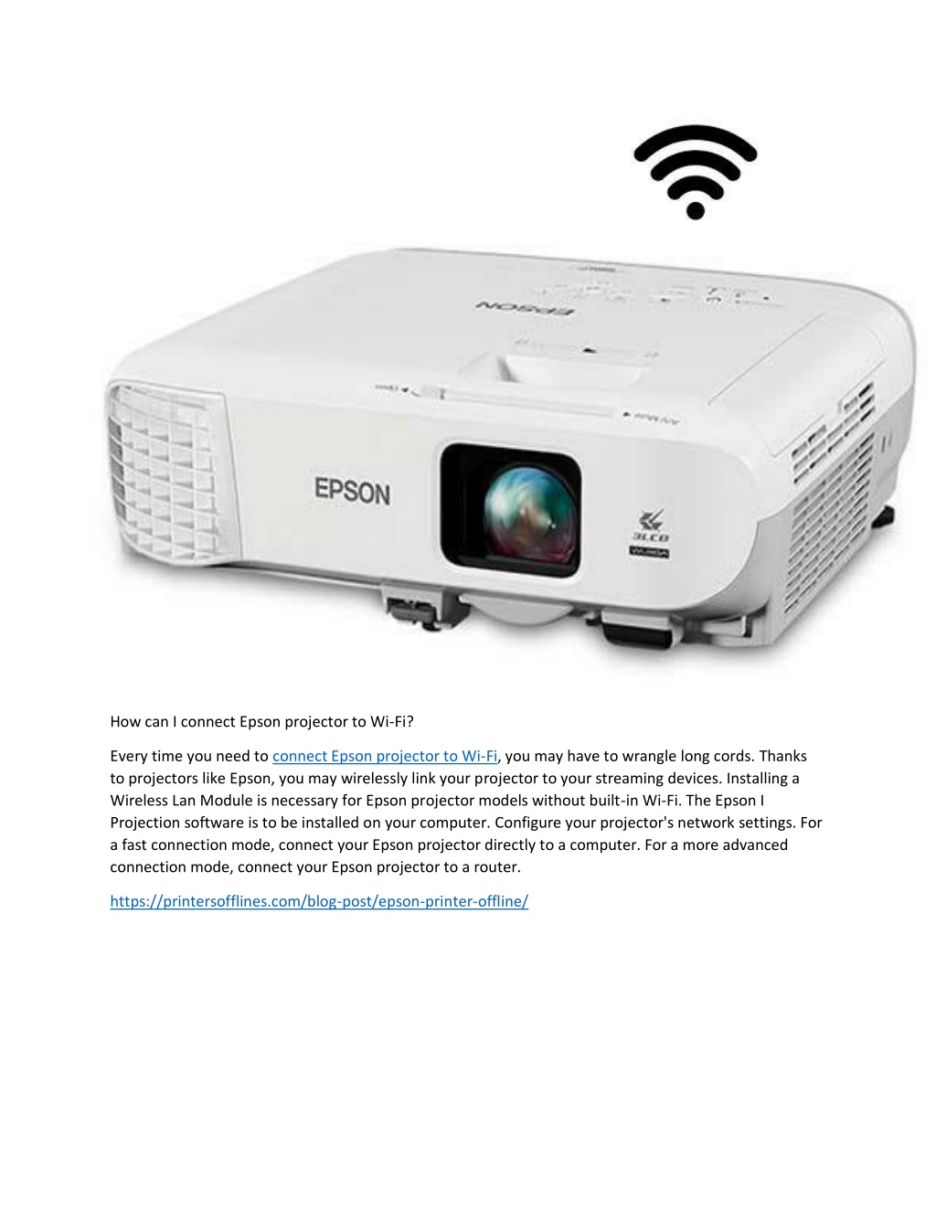 how to connect epson projector to laptop hdmi