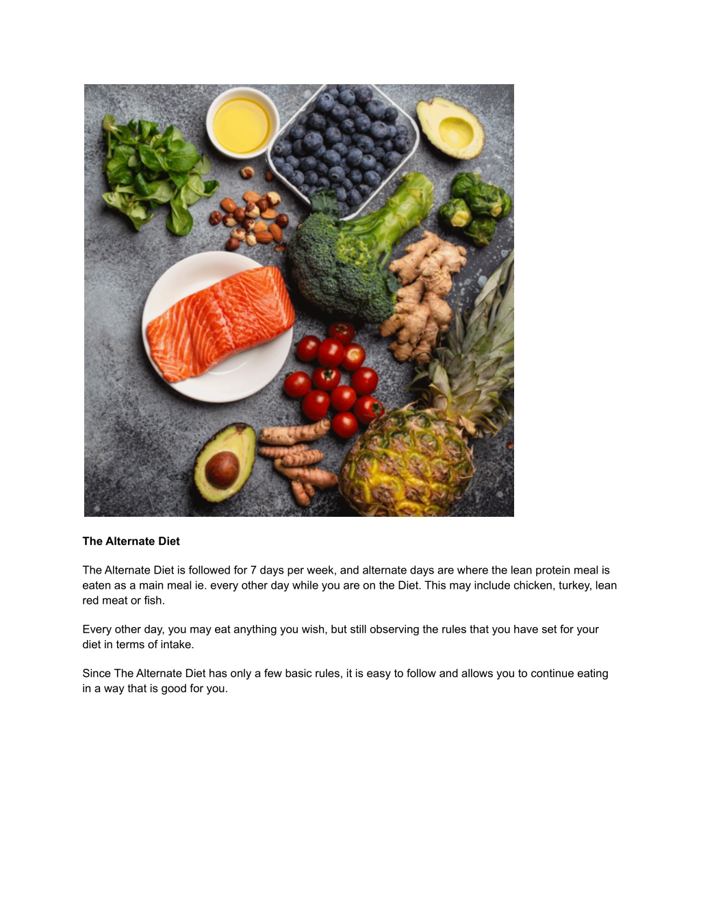 Ppt The Alternate Diet Powerpoint Presentation Free Download Id