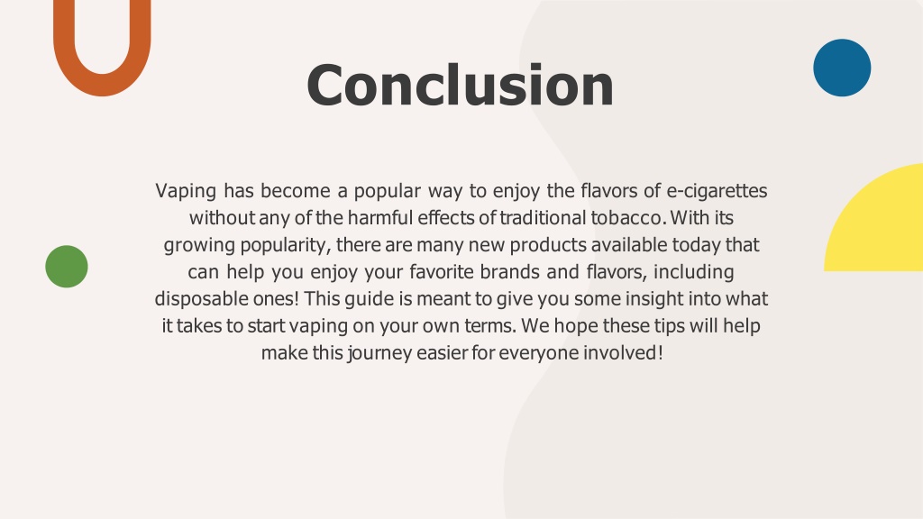 conclusion on vaping essay