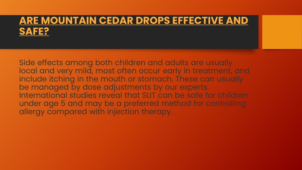 PPT Get Proper Treatment of Mountain Cedar San Antonio PowerPoint