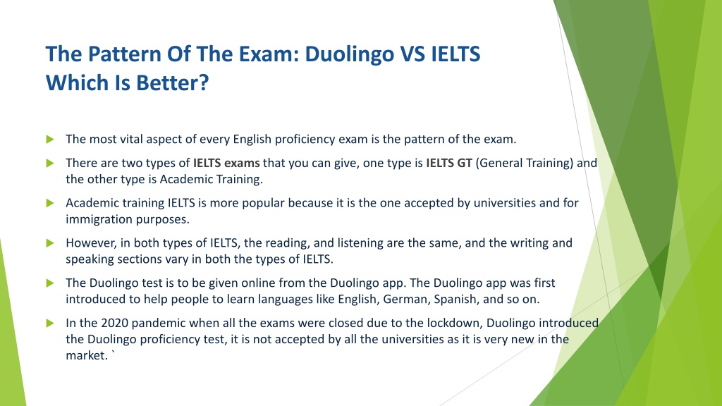 PPT - Duolingo VS IELTS Which Is Better For 2023 PowerPoint ...