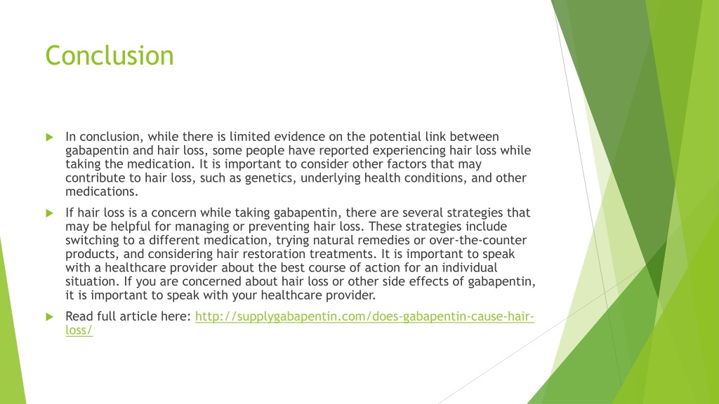 does gabapentin cause hair thinning