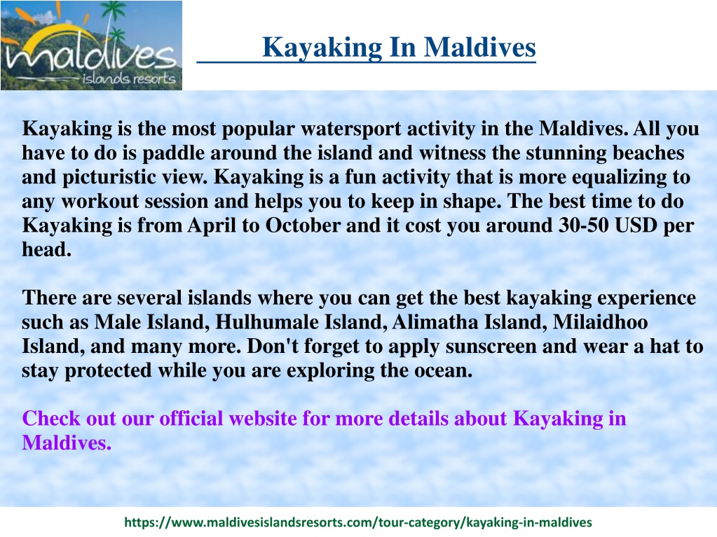 PPT - Kayaking In Maldives PowerPoint Presentation, free download - ID ...