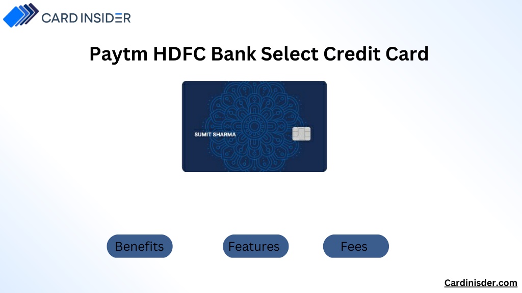 Ppt Paytm Hdfc Bank Select Credit Card Powerpoint Presentation Free Download Id11882138 0177