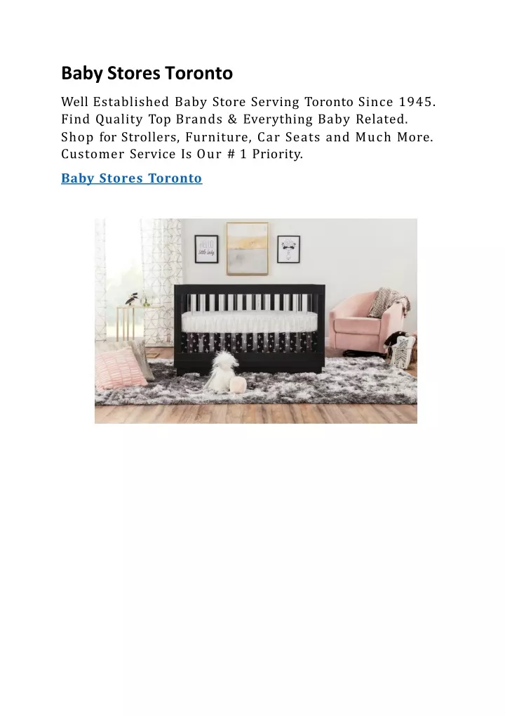 PPT Baby Stores Toronto PowerPoint Presentation, free download ID