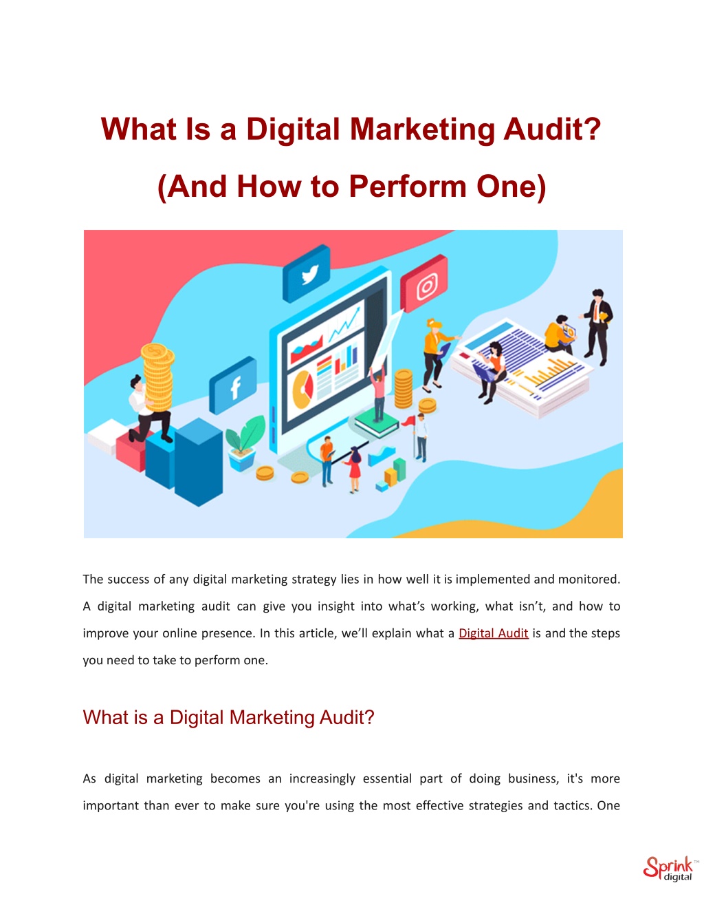 Ppt What Is A Digital Marketing Audit And How To Perform One Powerpoint Presentation Id